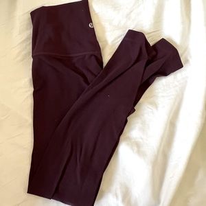 Maroon lululemon align leggings